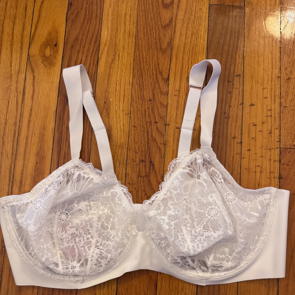 Savage Fenty White Lace Underwire Women's Bra